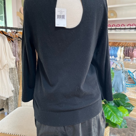 Kate Spade ♠️ Blaze a Trail Black Embellished Necklace Sweater, NWT, Large - Picture 7 of 7